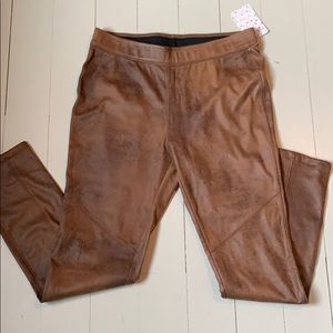 Free people faux suede leggings NWT